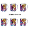 Lote de 6 tazas de TROLLS. Tazas originales y graciosa para el desayuno. Tazas infantiles para niño y niña. - bricoloco.com