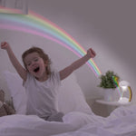 Luz led quitamiedos nocturno infantil arcoíris. Lámpara decoración habitación  infantil niña niño arcoiris