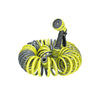 Manguera jardín espiral extensible con pistola riego multifunción y adaptador conector a grifo 1/2” y 3/4”. Auto enrollable. - bricoloco.com7.5 mts.