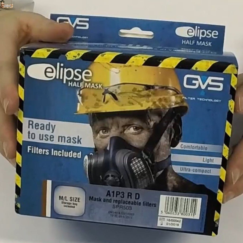 Máscara protección respiratoria profesional ELIPSE GVS con filtro comb –