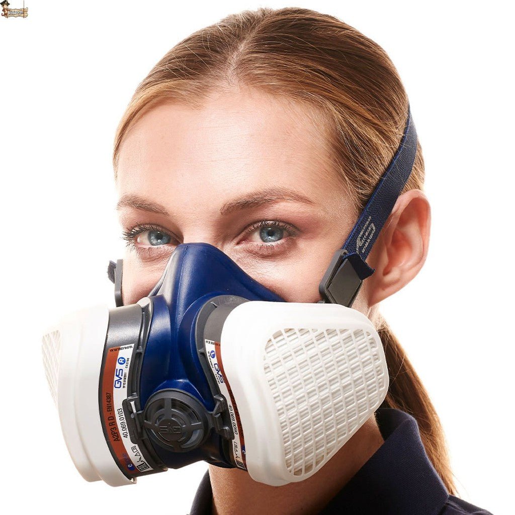 Máscara de gas profesional Respirador de máscara de pintura de carbón  activado con 2 filtros Polvo
