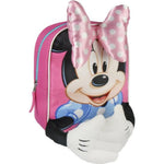 Mochila Disney rosa de Minnie Mouse infantil para niñas y niños. Producto con licencia oficial.