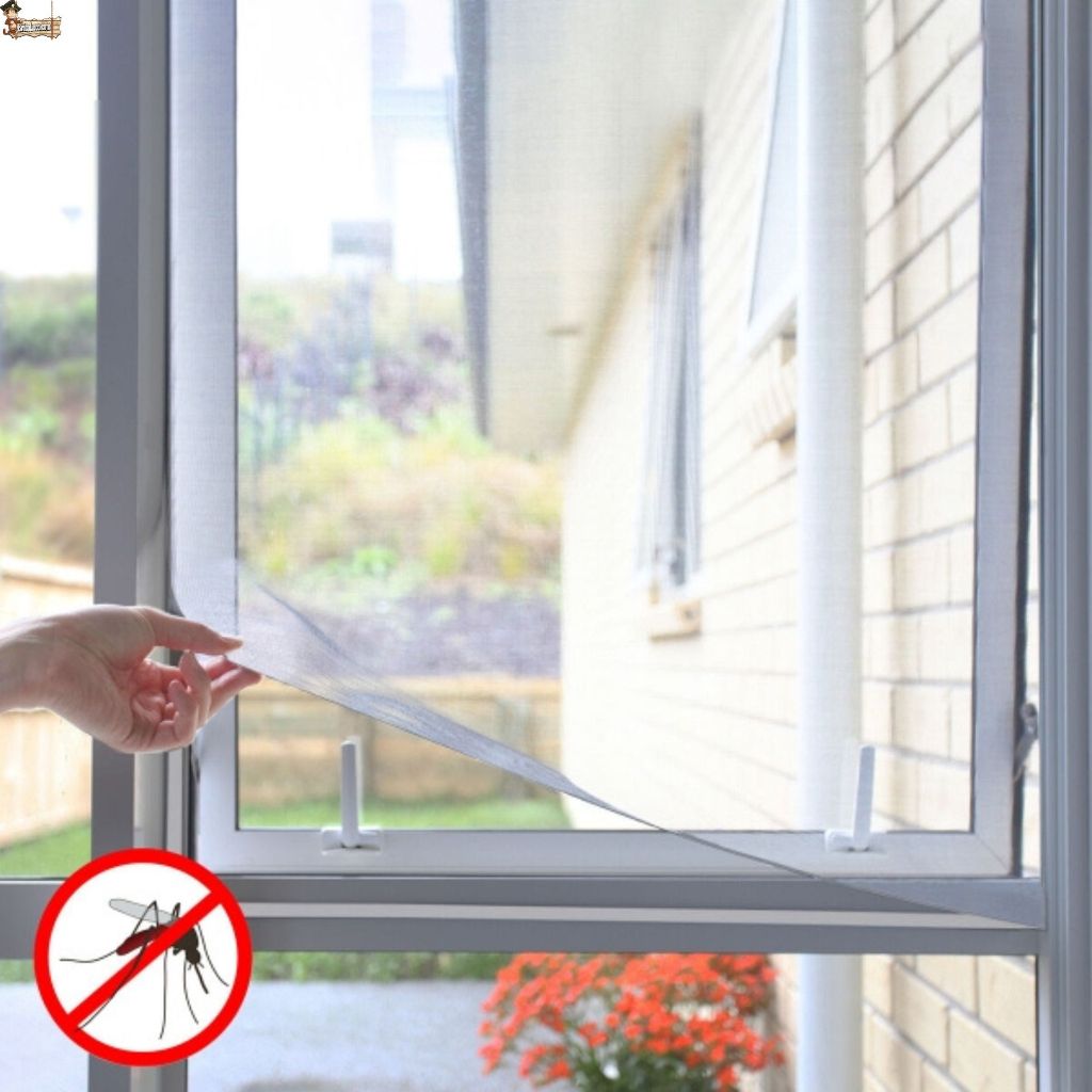 Mosquitera ajustable y adaptable con velcro para ventana corredera o a –