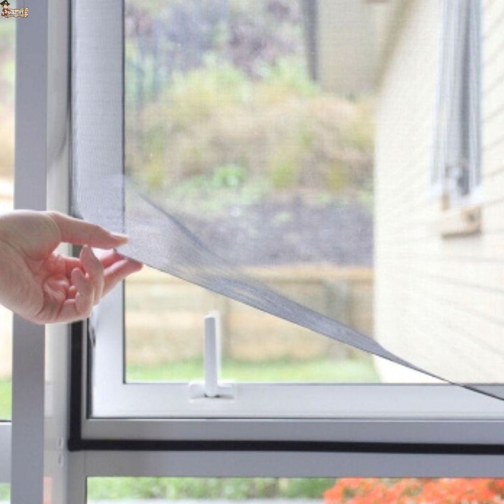 Mosquitera ajustable y adaptable con velcro para ventana corredera