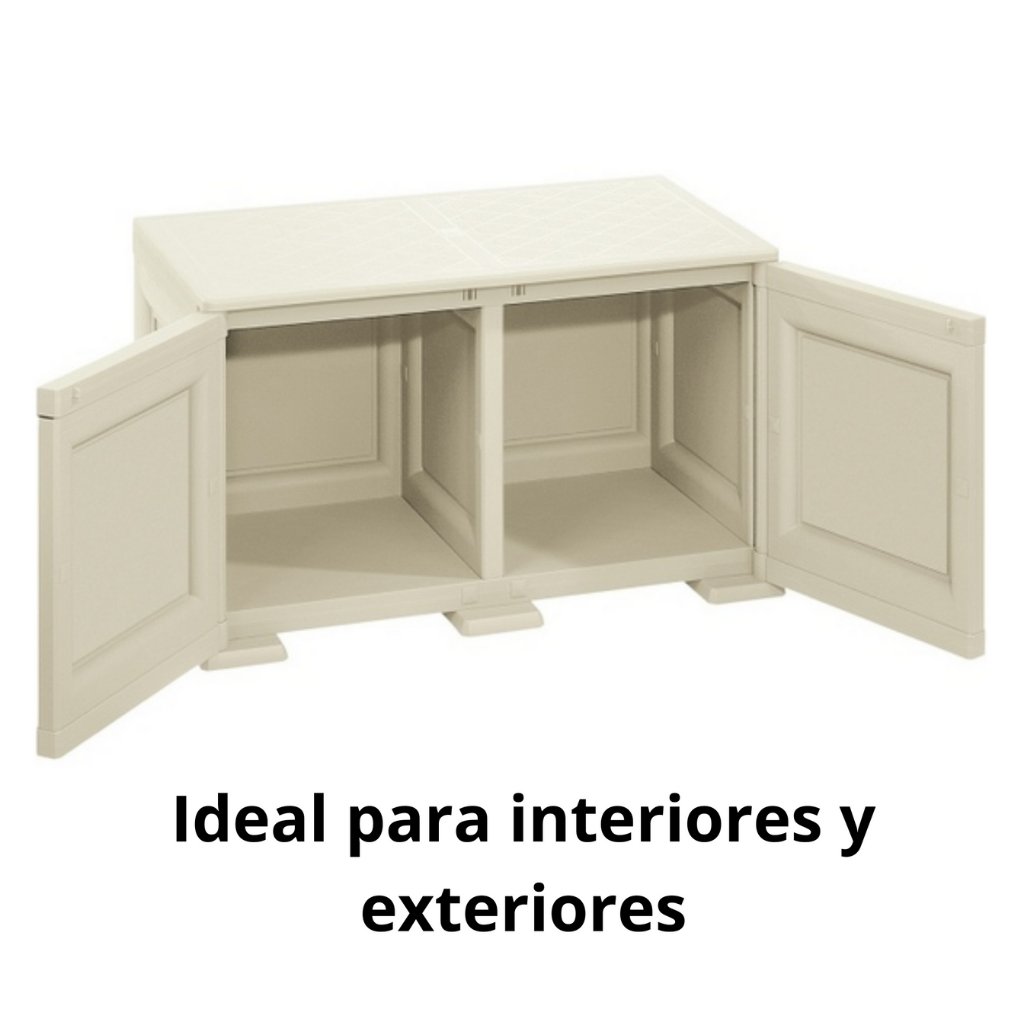 Mueble polipropileno para interior y exterior. Mueble bajo organizador –