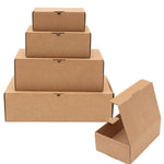 Pack 10 Cajas de cartón pequeñas o grandes automontables para envíos postales, almacenaje, mudanza, regalos, pastelería.  fácil montaje.