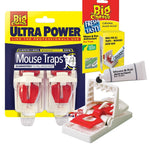 Pack 2 Trampas Para Ratones Ultra Power con cebo - Paquete Doble con tubo cebo atrayente para ratones y ratas Fresh 'N Tasty