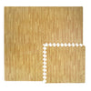 Pack de 4 piezas loseta puzzle 60x60 imitación madera. Alfombrilla suelo antideslizante bebe, gimnasio, habitación, camping - bricoloco.com