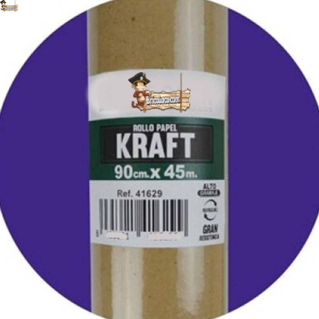 Rollo De Papel Kraft Marrón 100% Reciclado Y Biodegradable - Para Envolver Regalos, Manualidades, Envíos Y Decoración