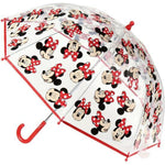 Paraguas transparente infantil niño y niña. Paraguas lluvia Minnie Mouse 45 cm.