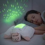 Peluche proyector led oveja. Peluche infantil con luz animales. Quitamiedos noche niños y niñas.