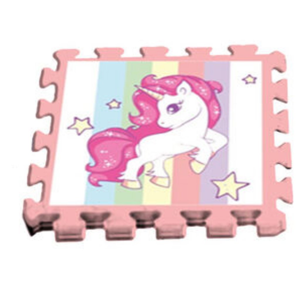Puzzle alfombra eva infantil bebe unicornio niñas y niños