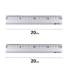Regla metálica de aluminio 20 cm. Regla material escolar. Más resistentes que la regla flexible. - bricoloco.com2 uds