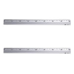 Regla metálica de aluminio 40 cm. Regla material escolar. Más resistentes que la regla flexible.