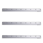 Regla metálica de aluminio 40 cm. Regla material escolar. Más resistentes que la regla flexible.