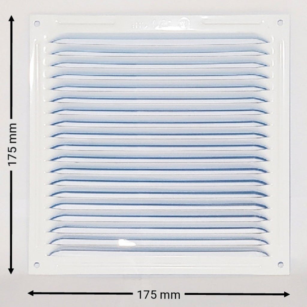 Rejilla de ventilación plana 200x200 mm Blanca