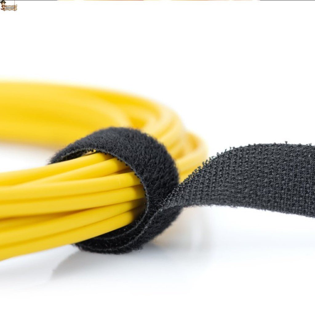 OcioDual Bridas para Cables con Velcro Negro 50 Unidades