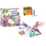 Super ceraboli Crayola Unicornio. Juego de manualidades para pintar con recambio de 64 ceras de colores