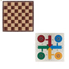 Tablero de ajedrez y parchís de madera. Juegos clásicos de mesa. Juegos familiares para adultos e infantil. - bricoloco.com