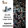 Tornillo para estantería ranurada . Con tuerca hexagonal métrica 8 - bricoloco.com50