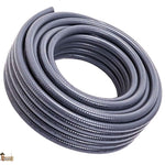 Tubo PVC corrugado flexible gris para instalaciones de tuberías interiores o exteriores de fontanería, jardín, piscinas