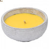 Vela Citronela repelente antimosquitos. Ambientador. Decorativa en tarro cemento. Ahuyentar mosquitos interior o exterior. Protección natural. - bricoloco.com