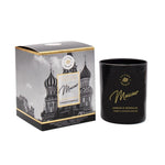 Vela tarro aromática 140gr Travel Moscow. Ambientador fragancia. Aceites esenciales. Vela aroma amaderado.