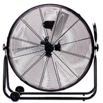 Ventilador Industrial de suelo con motor de Altas Prestaciones. Alta Velocidad 3 regulaciones. Aspas de aluminio de 60 cm. Base robusta metal 9 kg