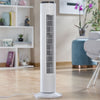Ventilador torre sin aspas. Silencioso y bajo consumo. Mando a distancia y temporizador programable. Vertical tipo columna de pie para suelo - bricoloco.com